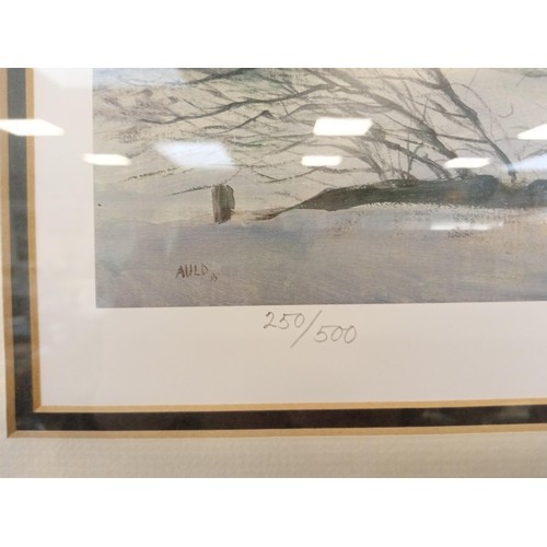 274 - Framed Signed Eric Auld 250/500 Bridge of Dee Aberdeen Print