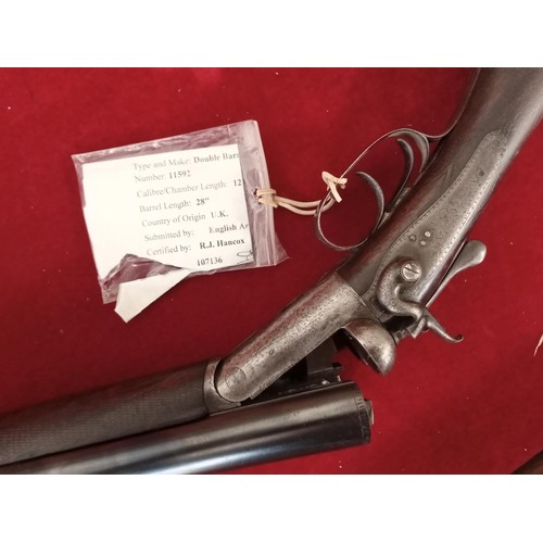 280 - Wilkingson Double Barrelled Shotgun (DEACTIVATED WITH CERTIFICATE)