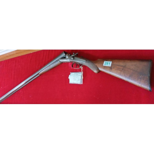 281 - Smith Double Barrelled Shotgun (DEACTIVATED WITH CERTIFICATE)