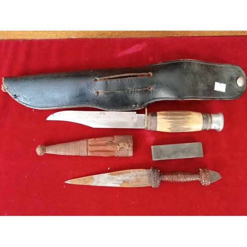 282 - Bowie Style Knife and 1 other