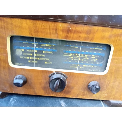 285 - Vintage Radio and Box of Odds