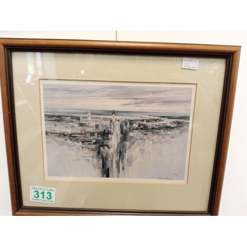 313 - Small Eric Auld framed print Aberdeen