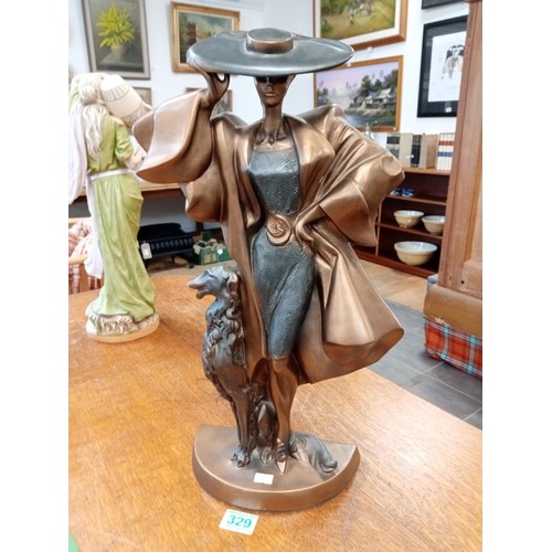 329 - Art deco statue by Austin studios signed