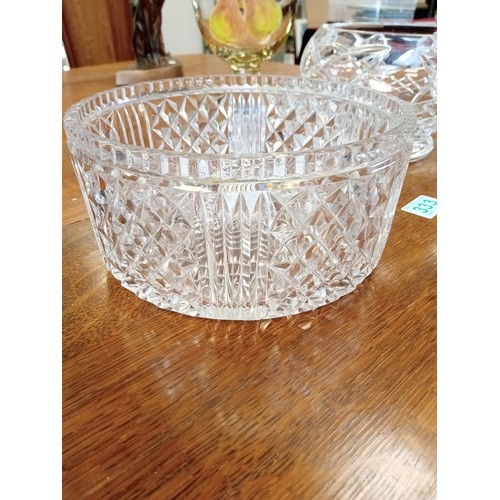 333 - 4 x Crystal Bowls including Galway