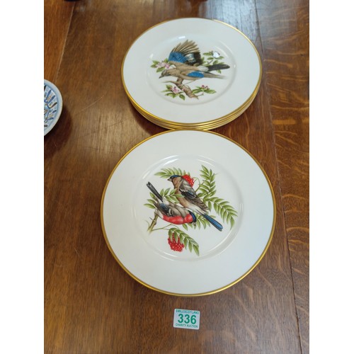 336 - 8 X Colport British birds limited edition plates