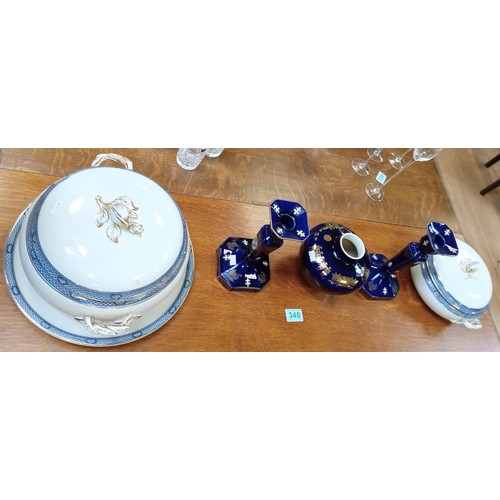 340 - Soup tureens, serving dish and others