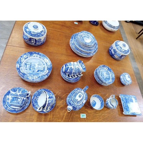 341 - Large collection of Spode dinnerware all featuring the same pattern, Spode deign c1816c