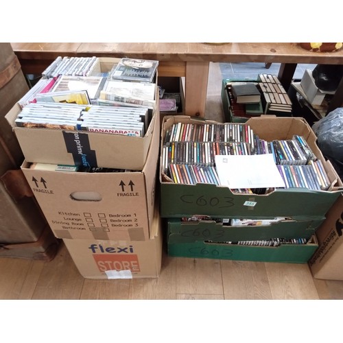 355 - 6 Boxes of CD's from a storage locker