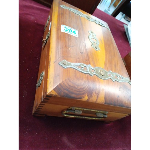 394 - 2x collectible wooden boxes