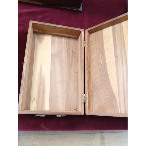 394 - 2x collectible wooden boxes