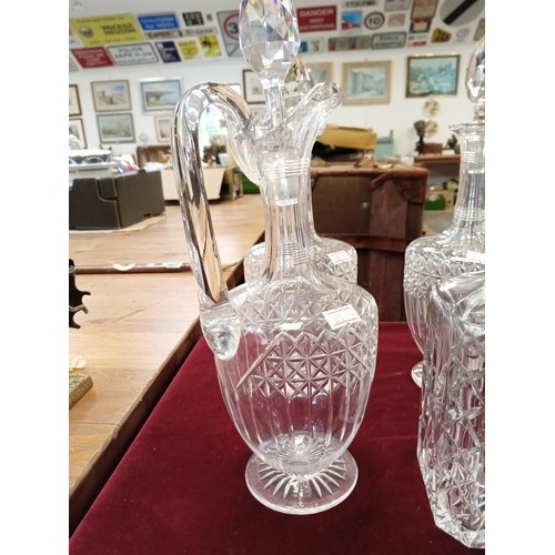 397 - Selection vintage decanters and vases