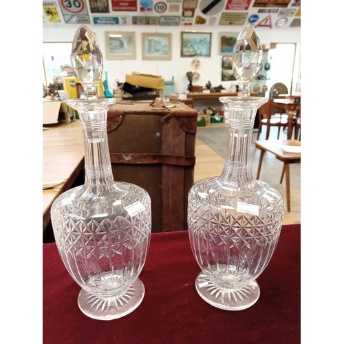 397 - Selection vintage decanters and vases