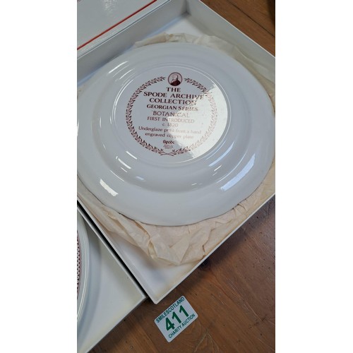 411 - 2 x Spode plates