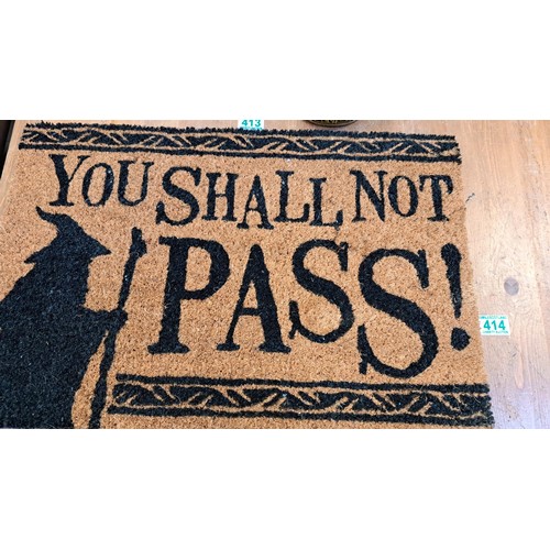 414 - you shall not pass floor mat