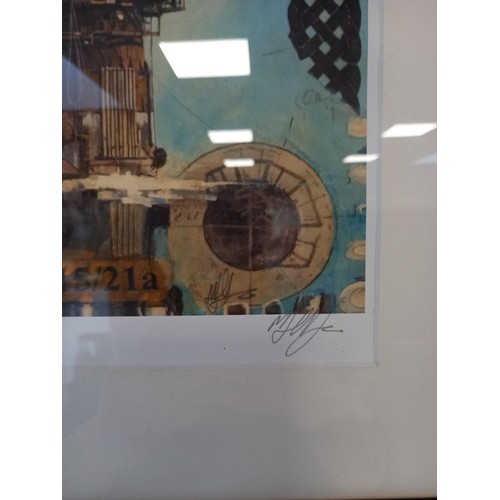 5 - 2 x Framed Oil Platform Prints