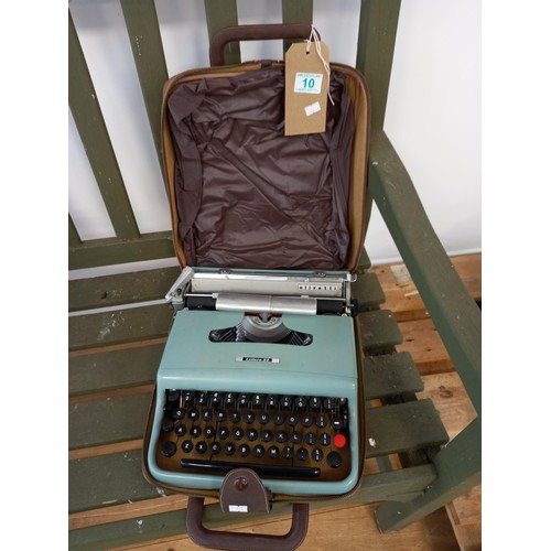 10 - Vintage Lettera Typewriter in Original Case