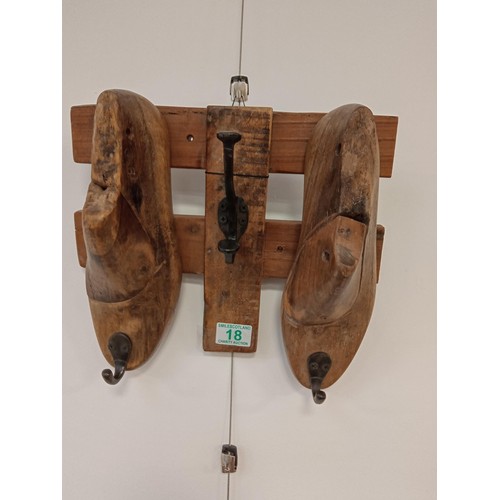 18 - Unique shoe-last coat hooks