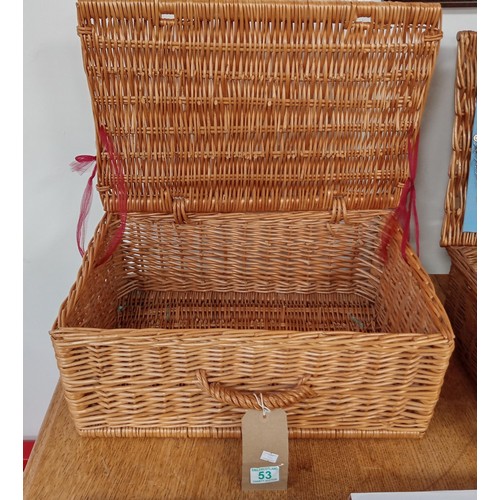 53 - Wicker picnic basket