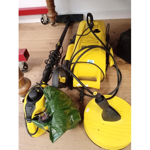 63 - Karcher pressure washer with accessories