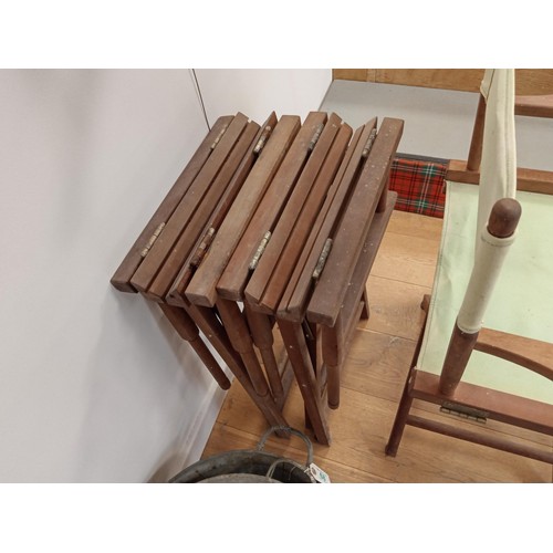 69 - Selection of folding director's chairs see photos