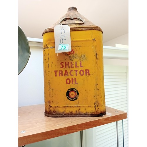 75 - Vintage Shell Tractor Oil can