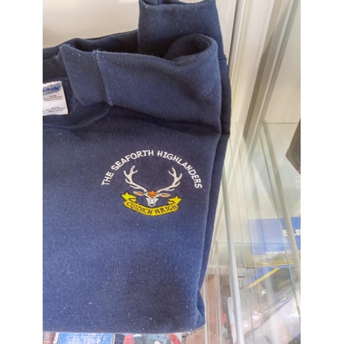 82 - Seaforth Highlanders embroidered sweatshirt, size XL