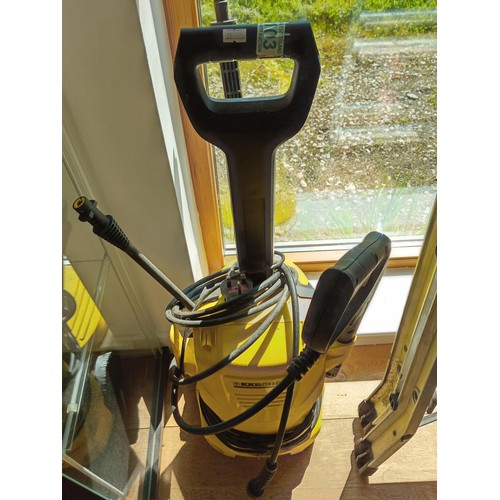 103 - Karcher power washer, etc