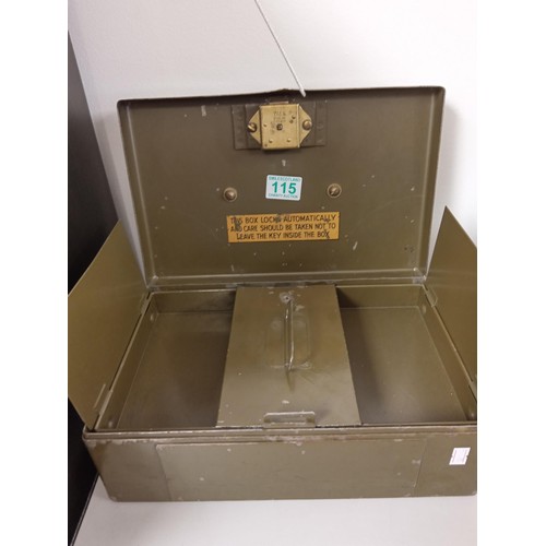 115 - Metal locking box