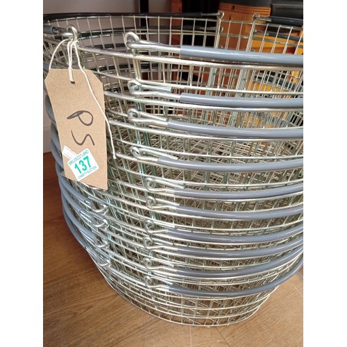 137 - Selection modern wire baskets