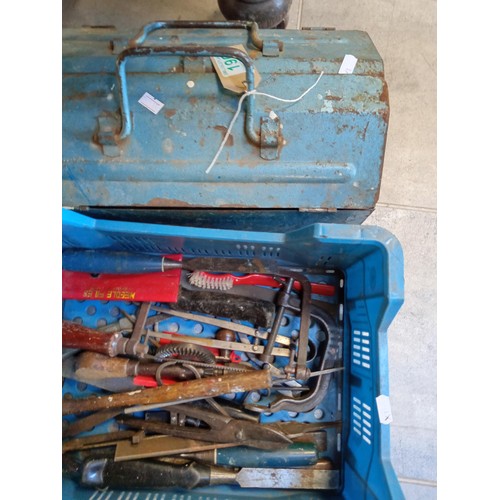 190 - Box of tools and tool box with tools