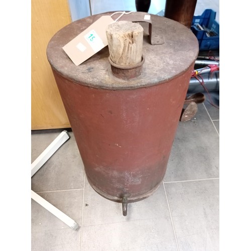 198 - Oil drum with tap