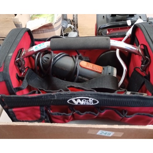 248 - Workpro tool bag and tools