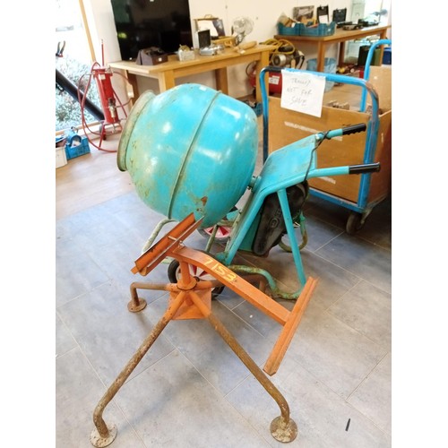 273 - Electric cement mixer with stand