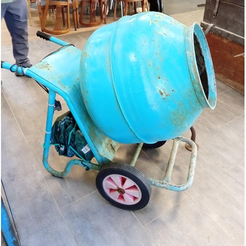 273 - Electric cement mixer with stand