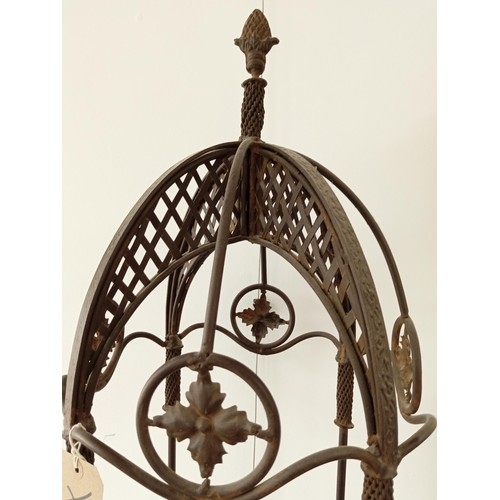 4 - Tall Circular Wrought Iron Shelves