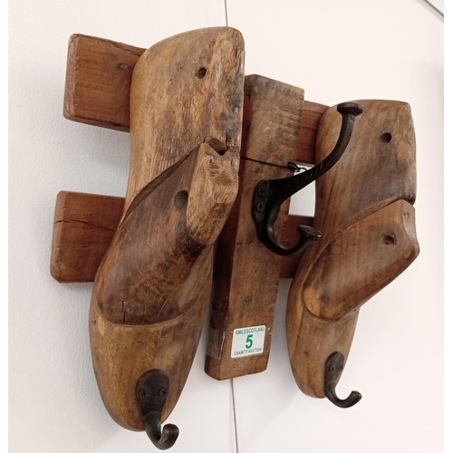 5 - Shoelast Wall Coat Hooks