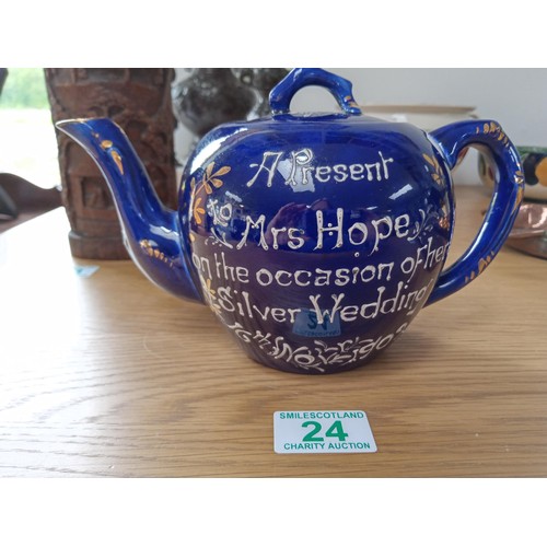 24 - Auld Lang Syne Teapot Circa 1902