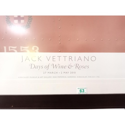 63 - Framed Jack Vettriano Museum Poster