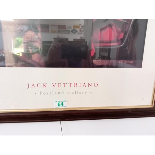 64 - Framed Jack Vettriano Portland Galloway Poster