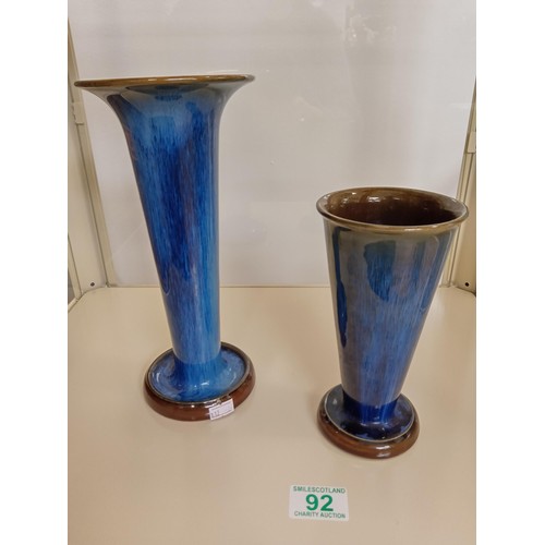 92 - Denby Vintage Vases