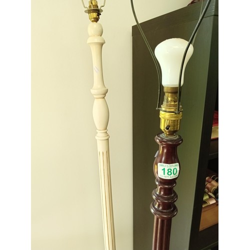 180 - 2 Vintage Standard Lamps - PAT test fail