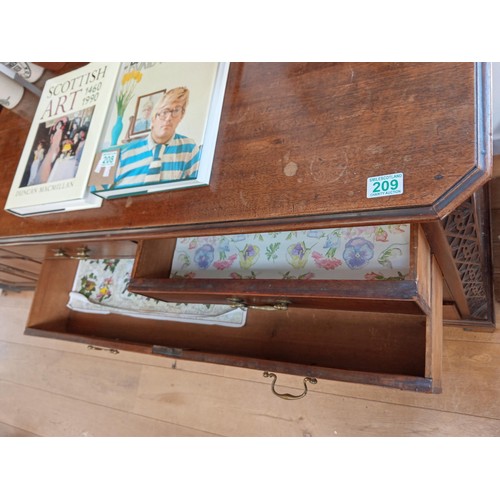 209 - 2 over 3 Vintage Chest of Drawers