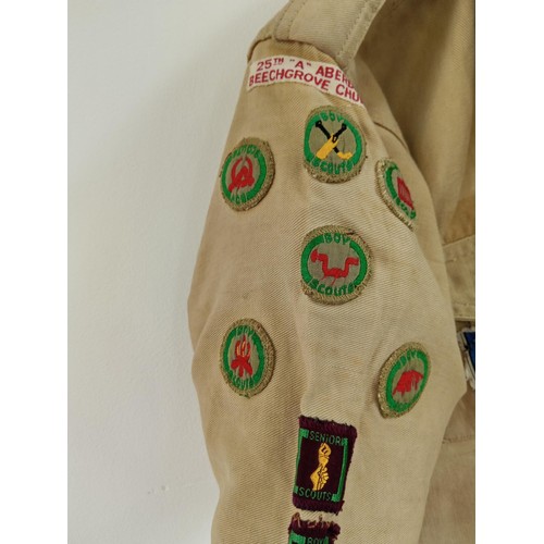 220 - Vintage Scout Shirt by Scoutware Umbro with Vintage Badges