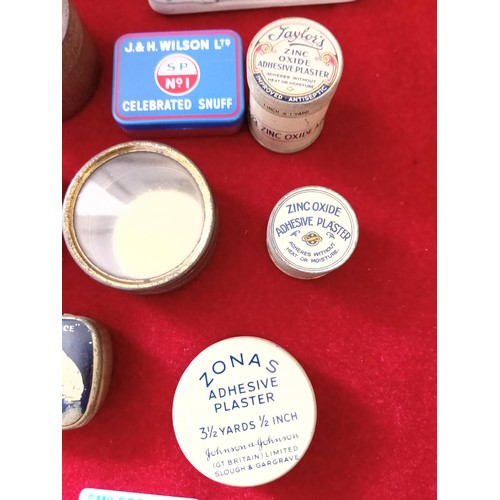 255 - Selection of Small Collectable First Aid & Medical Tins