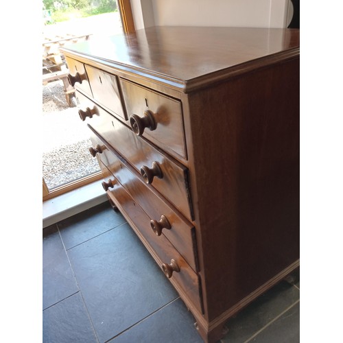 274 - 3 over 3 Antique Chest of Drawers