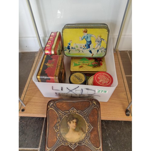 279 - Selection of Collectable Tins