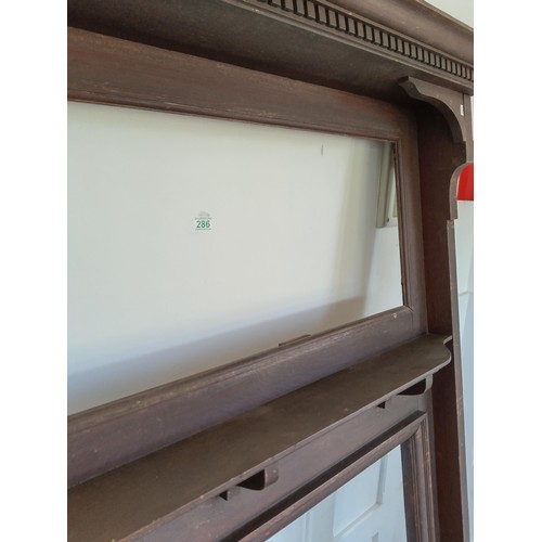 286 - tall wooden fire surround