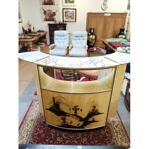 293 - 1970s oriental style home bar