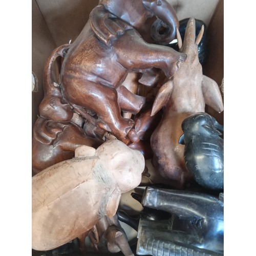 300 - large box lot of elephants