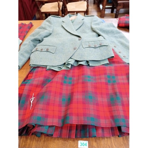 304 - mens dress jacket and kilt, pure new wool